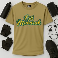 Retro Ramadan Eid Mubarak Cooling Performance Crew T-Shirt