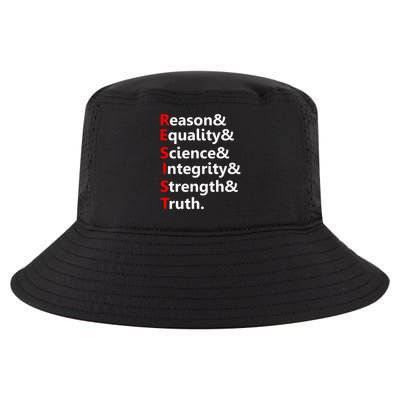 Resist Reason, Equality, Science, Integrity, Strength & Truth. (2) Cool Comfort Performance Bucket Hat