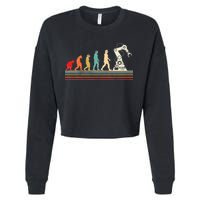 Robot Robotics Engineer Cropped Pullover Crew