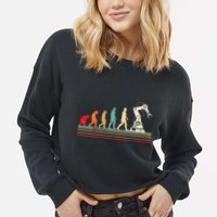 Robot Robotics Engineer Cropped Pullover Crew