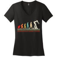 Robot Robotics Engineer Women's V-Neck T-Shirt