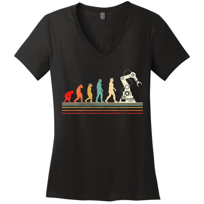 Robot Robotics Engineer Women's V-Neck T-Shirt