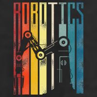 Robot Robotics Engineer Vintage Robotics 7 Panel Mesh Trucker Snapback Hat