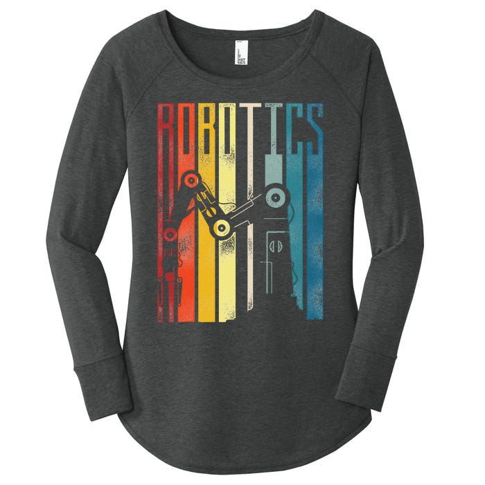 Robot Robotics Engineer Vintage Robotics Women's Perfect Tri Tunic Long Sleeve Shirt