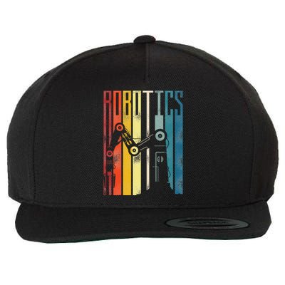 Robot Robotics Engineer Vintage Robotics Wool Snapback Cap