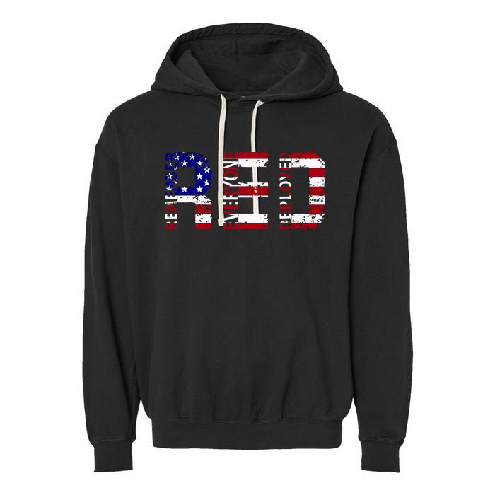 RED Remove Everyone Deployed Garment-Dyed Fleece Hoodie