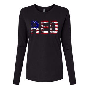 RED Remove Everyone Deployed Womens Cotton Relaxed Long Sleeve T-Shirt