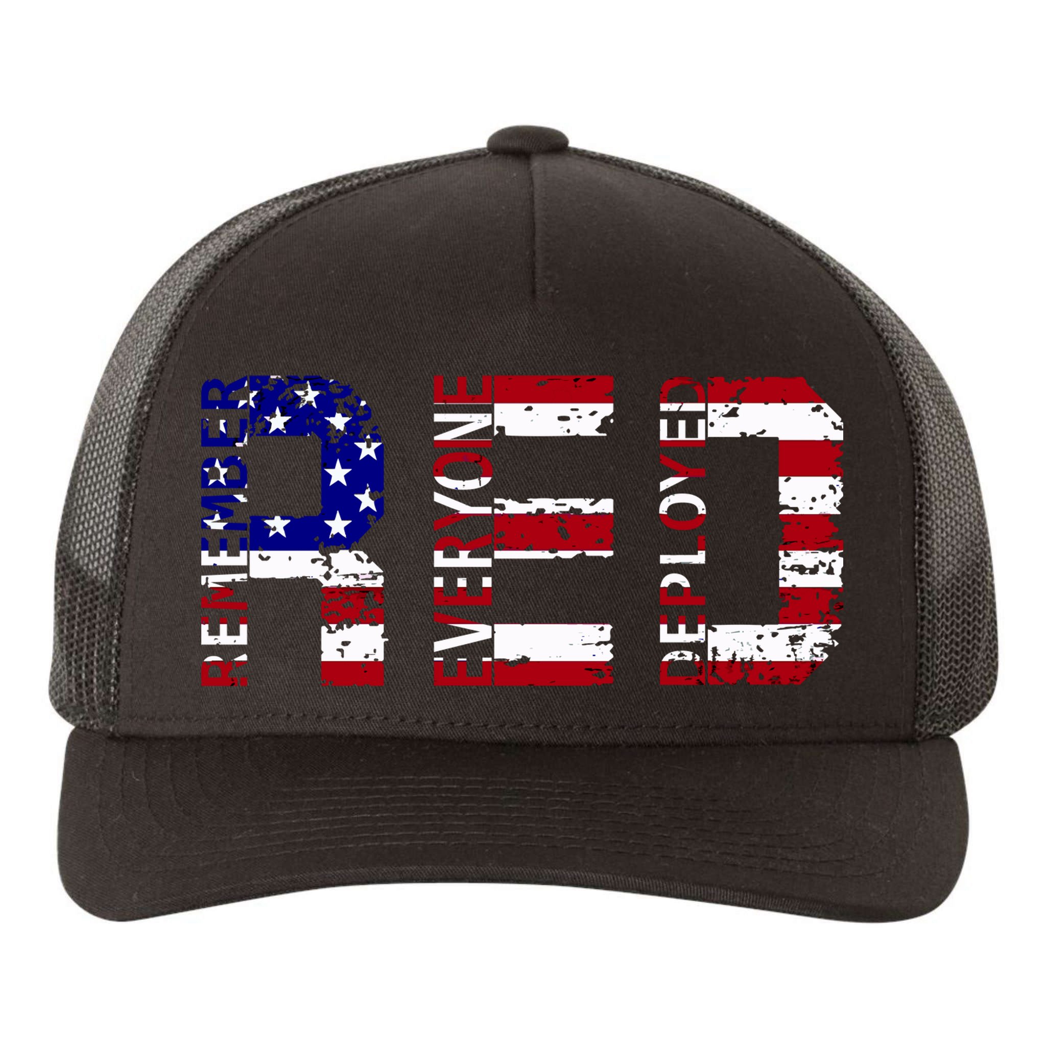 RED Remove Everyone Deployed Yupoong Adult 5-Panel Trucker Hat