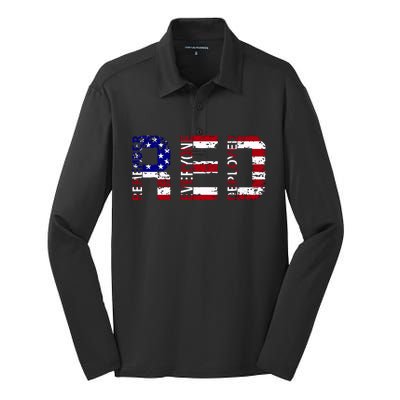 RED Remove Everyone Deployed Silk Touch Performance Long Sleeve Polo