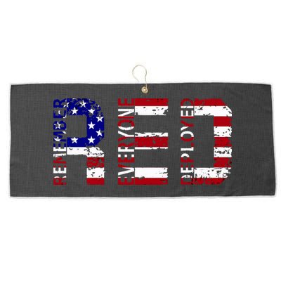 RED Remove Everyone Deployed Large Microfiber Waffle Golf Towel