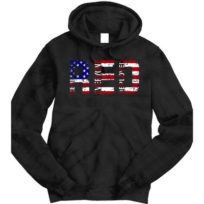 RED Remove Everyone Deployed Tie Dye Hoodie
