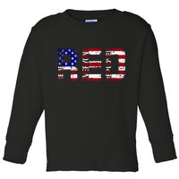 RED Remove Everyone Deployed Toddler Long Sleeve Shirt
