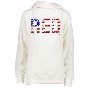 RED Remove Everyone Deployed Womens Funnel Neck Pullover Hood