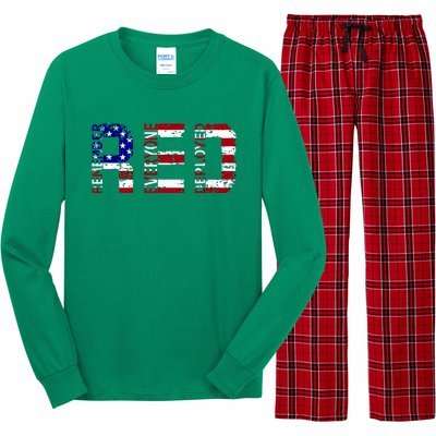 RED Remove Everyone Deployed Long Sleeve Pajama Set