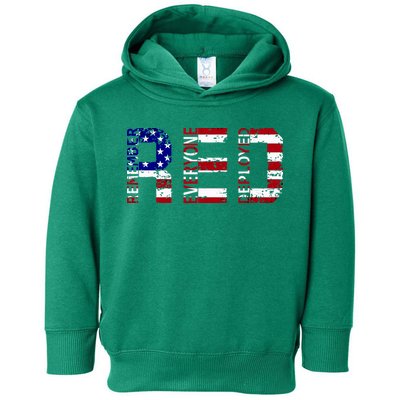 RED Remove Everyone Deployed Toddler Hoodie