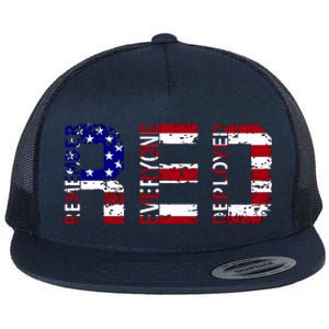 RED Remove Everyone Deployed Flat Bill Trucker Hat