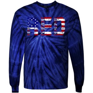 RED Remove Everyone Deployed Tie-Dye Long Sleeve Shirt