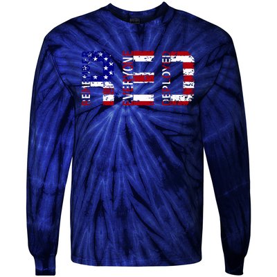 RED Remove Everyone Deployed Tie-Dye Long Sleeve Shirt