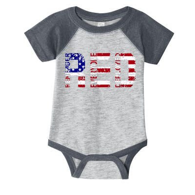 RED Remove Everyone Deployed Infant Baby Jersey Bodysuit