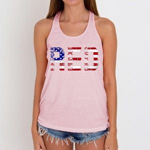 RED Remove Everyone Deployed Women's Knotted Racerback Tank