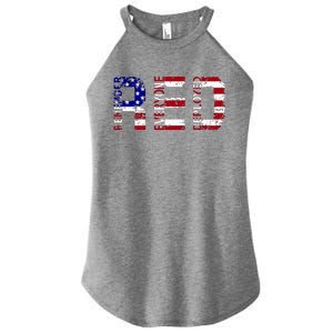 RED Remove Everyone Deployed Women's Perfect Tri Rocker Tank