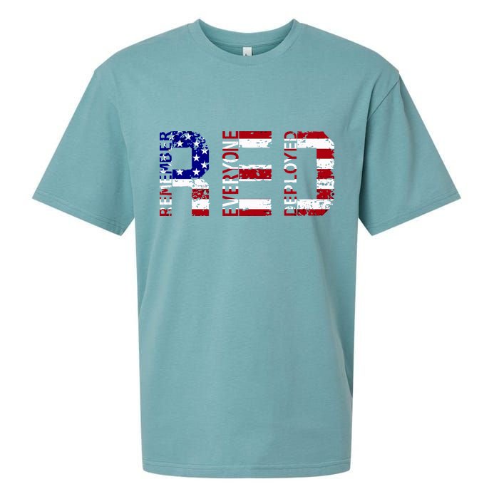 RED Remove Everyone Deployed Sueded Cloud Jersey T-Shirt