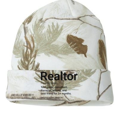 Realtor Real Estate Funny Real Estate Kati Licensed 12" Camo Beanie