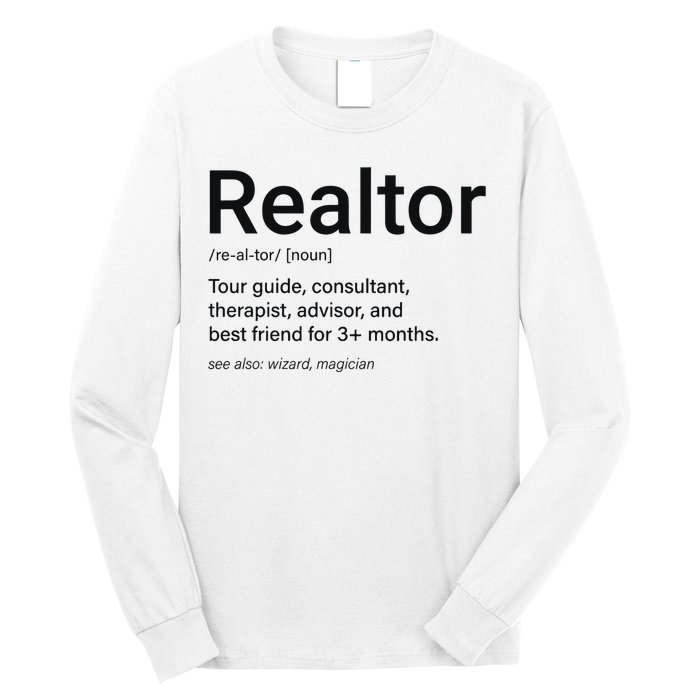 Realtor Real Estate Funny Real Estate Long Sleeve Shirt