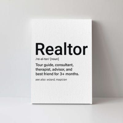 Realtor Real Estate Funny Real Estate Canvas