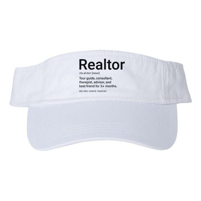 Realtor Real Estate Funny Real Estate Valucap Bio-Washed Visor