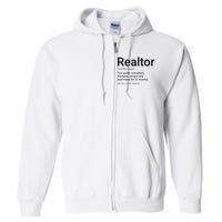 Realtor Real Estate Funny Real Estate Full Zip Hoodie