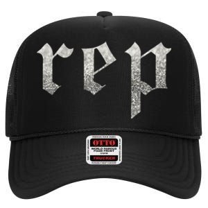 Rep High Crown Mesh Back Trucker Hat