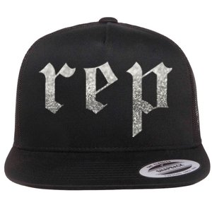 Rep Flat Bill Trucker Hat