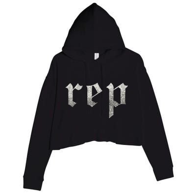 Rep Crop Fleece Hoodie