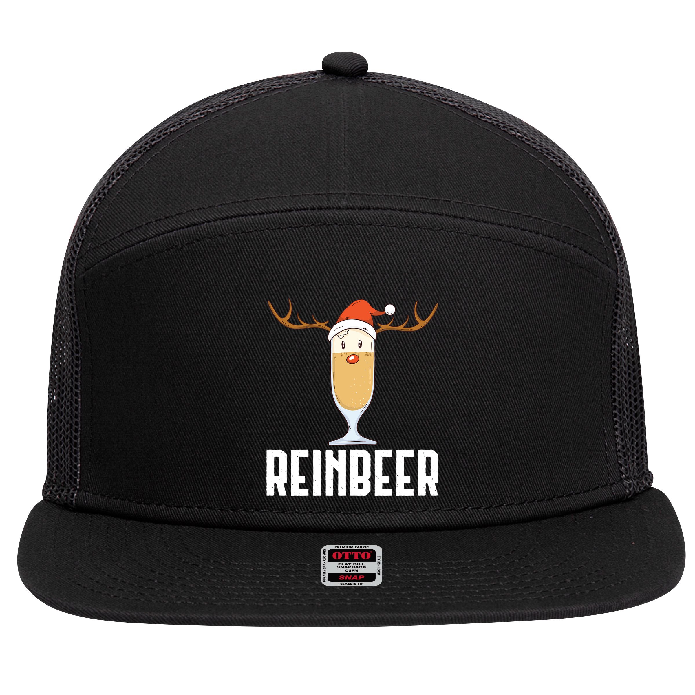 Reinbeer 7 Panel Mesh Trucker Snapback Hat