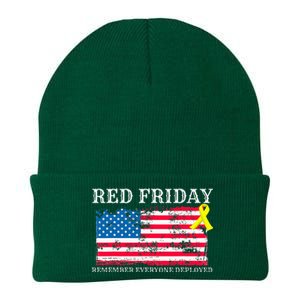 R.E.D Remember Everyone Deployed Red Friday Military Knit Cap Winter Beanie