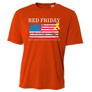 R.E.D Remember Everyone Deployed Red Friday Military Cooling Performance Crew T-Shirt