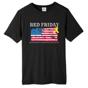 R.E.D Remember Everyone Deployed Red Friday Military Tall Fusion ChromaSoft Performance T-Shirt