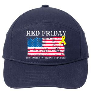 R.E.D Remember Everyone Deployed Red Friday Military 7-Panel Snapback Hat