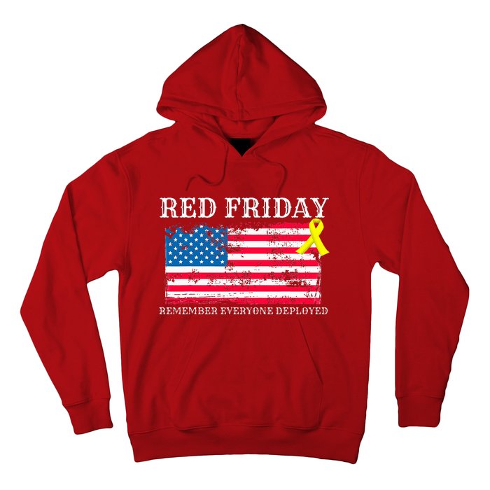 R.E.D Remember Everyone Deployed Red Friday Military Hoodie