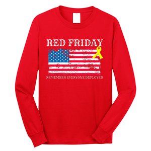 R.E.D Remember Everyone Deployed Red Friday Military Long Sleeve Shirt