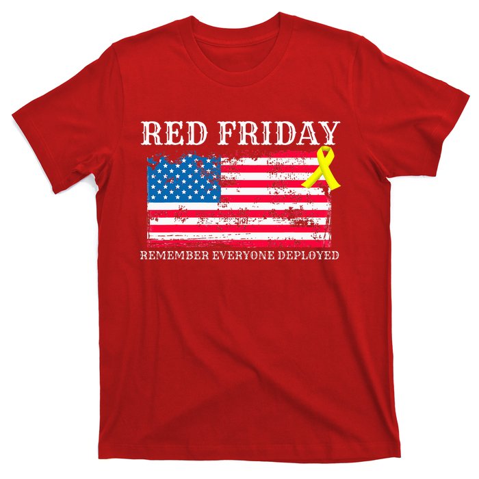 R.E.D Remember Everyone Deployed Red Friday Military T-Shirt