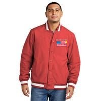 R.E.D Remember Everyone Deployed Red Friday Military Insulated Varsity Jacket