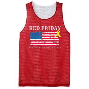 R.E.D Remember Everyone Deployed Red Friday Military Mesh Reversible Basketball Jersey Tank