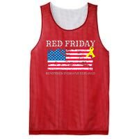 R.E.D Remember Everyone Deployed Red Friday Military Mesh Reversible Basketball Jersey Tank