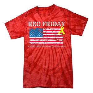 R.E.D Remember Everyone Deployed Red Friday Military Tie-Dye T-Shirt