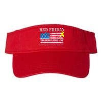 R.E.D Remember Everyone Deployed Red Friday Military Valucap Bio-Washed Visor