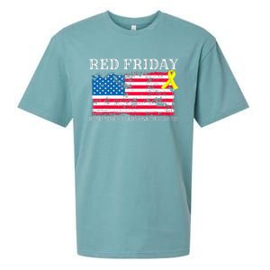 R.E.D Remember Everyone Deployed Red Friday Military Sueded Cloud Jersey T-Shirt