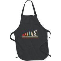 Robot Robotics Engineer Retro Vintage Full-Length Apron With Pockets