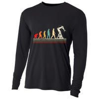 Robot Robotics Engineer Retro Vintage Cooling Performance Long Sleeve Crew